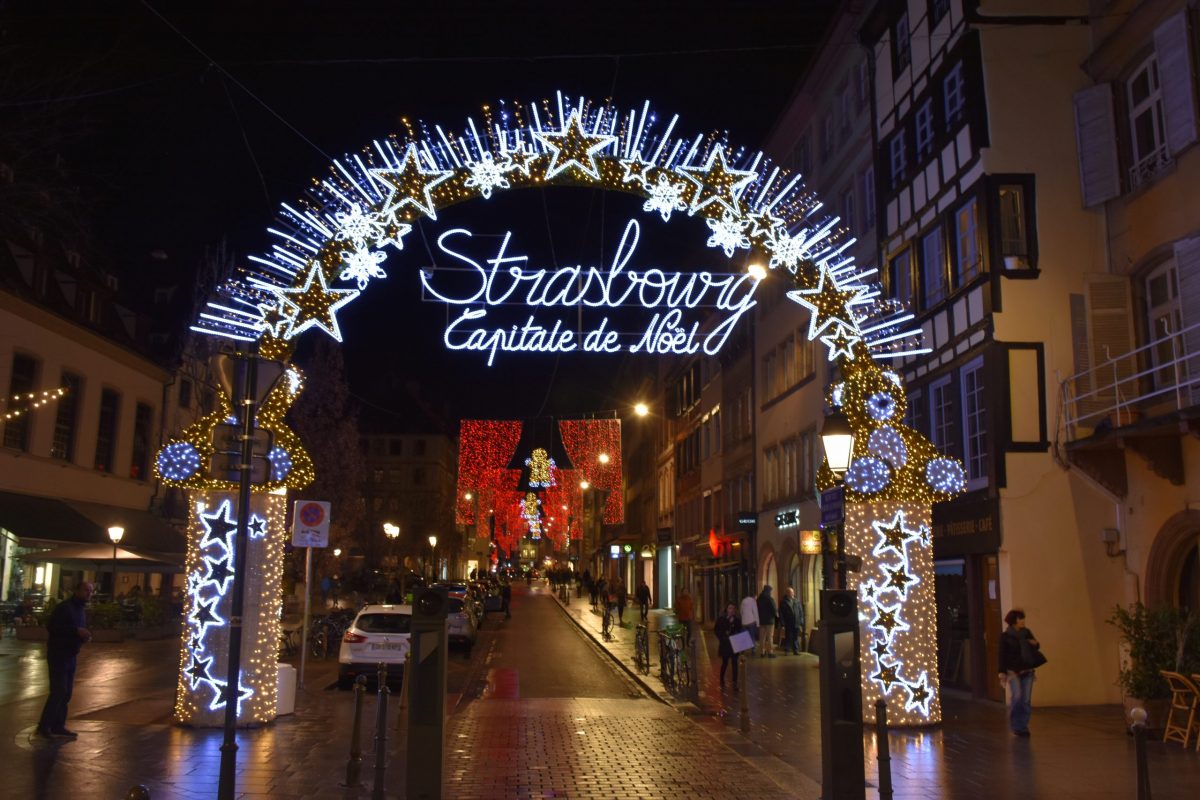 Estrasburgo decorado durante la Navidad