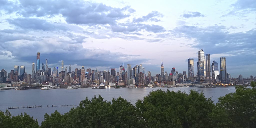 Vista de Nueva York desde Weehawken