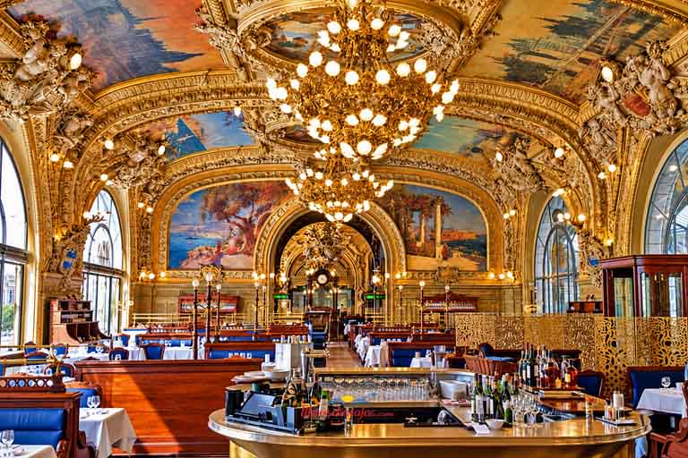 Gran salón Belle Époque de Le Train Bleu en París