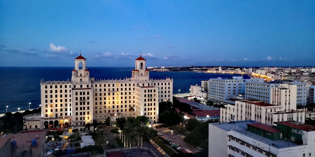 Vista del Hotel Nacional de Cuba desde el Hotel NH Capri