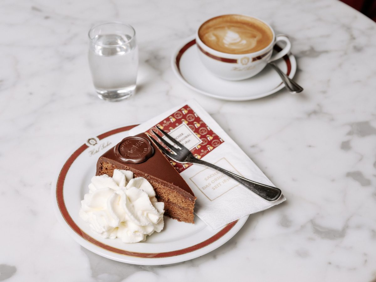 Tarta Sacher en el Café Sacher  