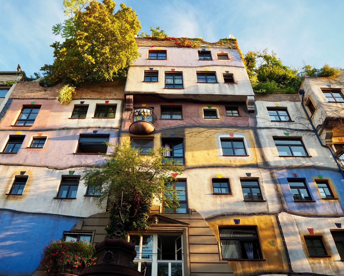 Viena casa con arboles -  Hundertwasser