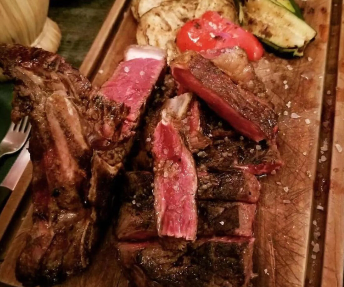Bistecca alla fiorentina en el restaurante I'Tuscani de Florencia