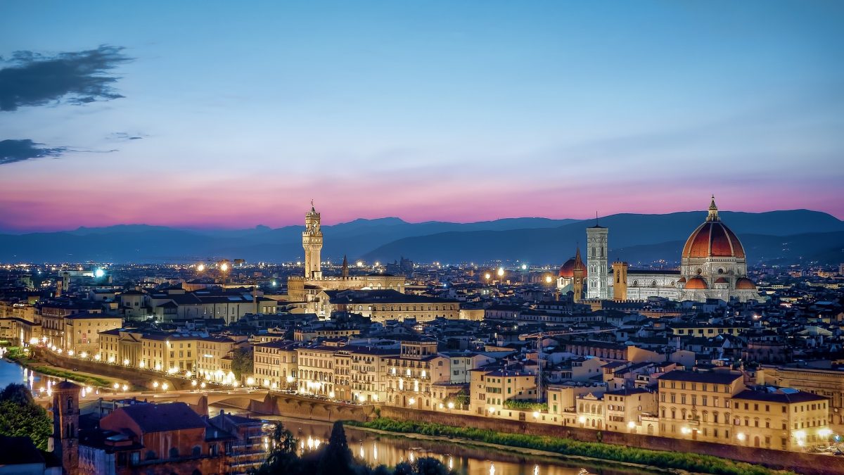 Vistas desde Piazzale Michelangelo en Florencia
