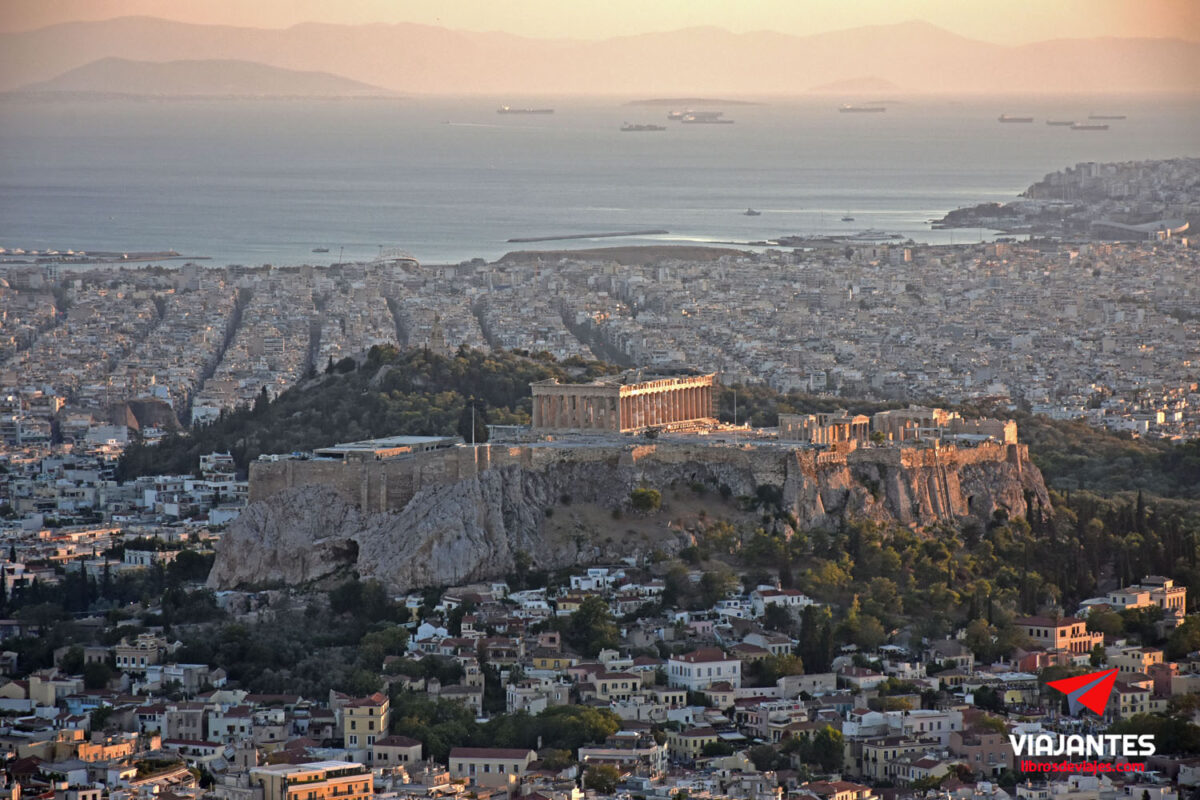Atenas desde el Monte Licabeto al atardecer