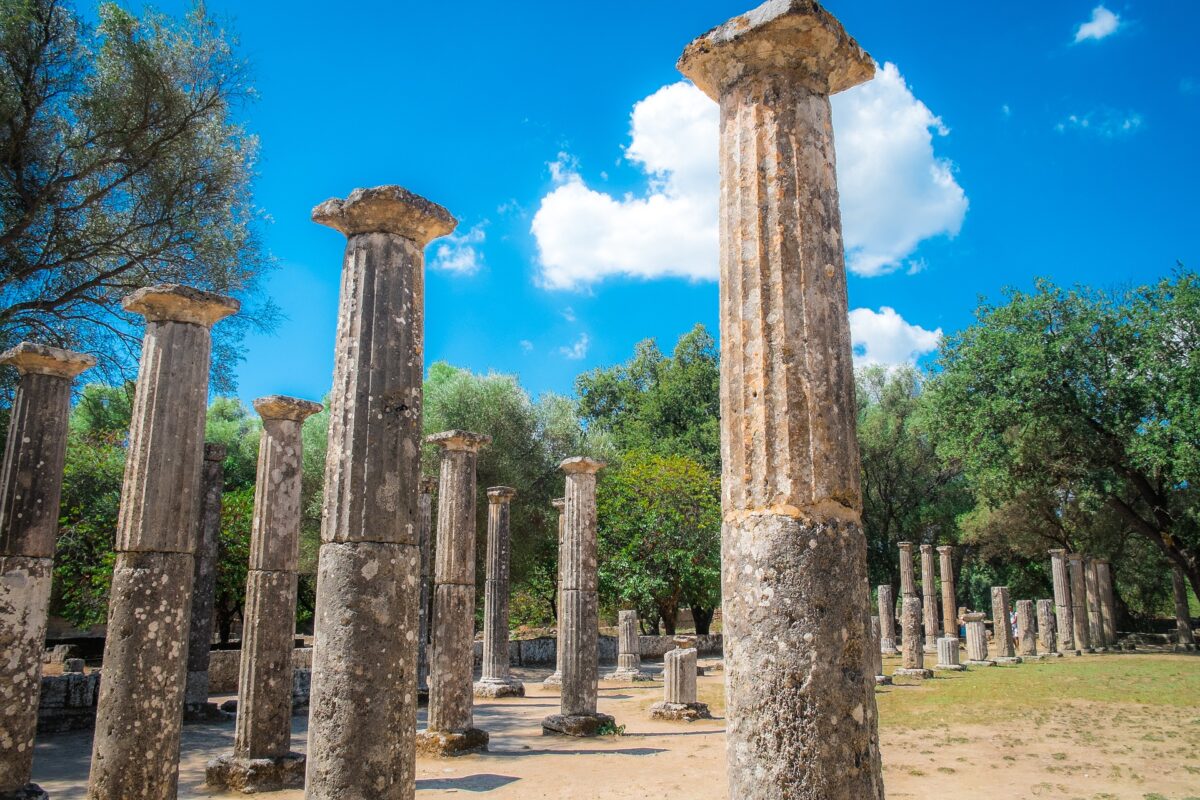 Ruinas del Templo de Hera en Olimpia