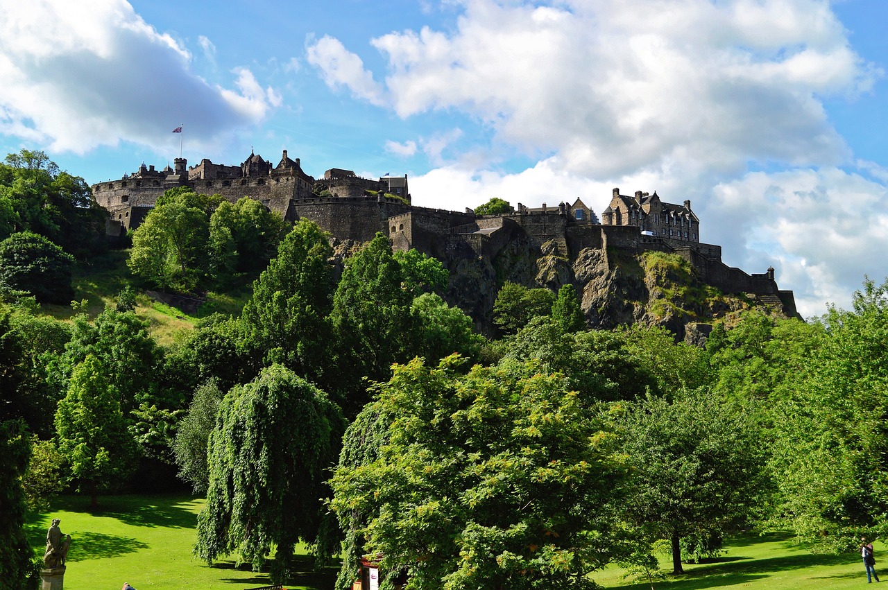 Castillo de Edimburgo desde Castle Rock