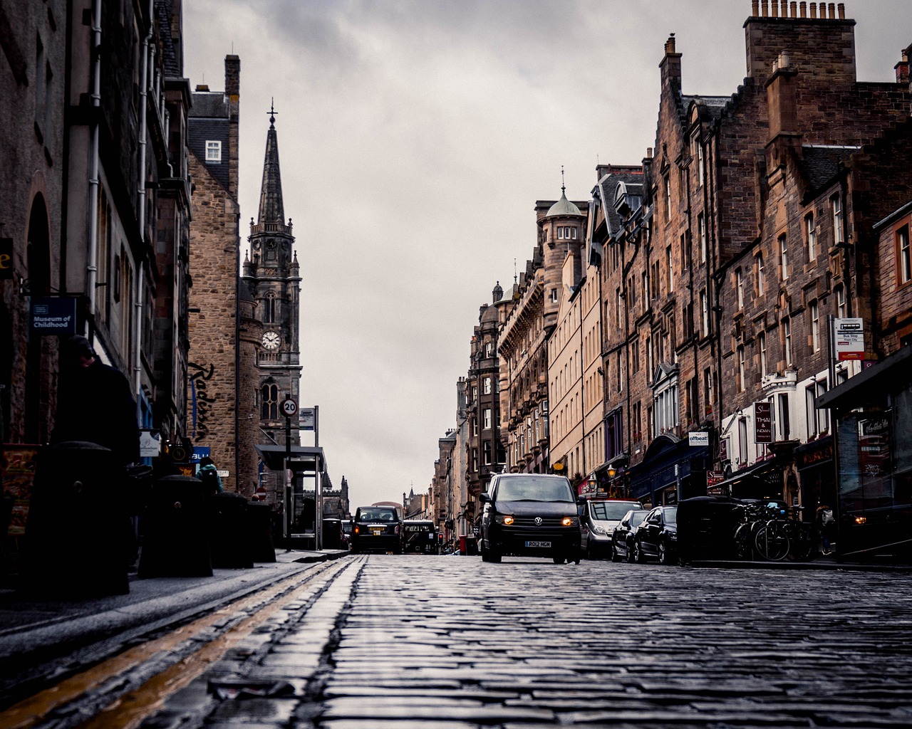 Royal Mile en el casco antiguo de Edimburgo
