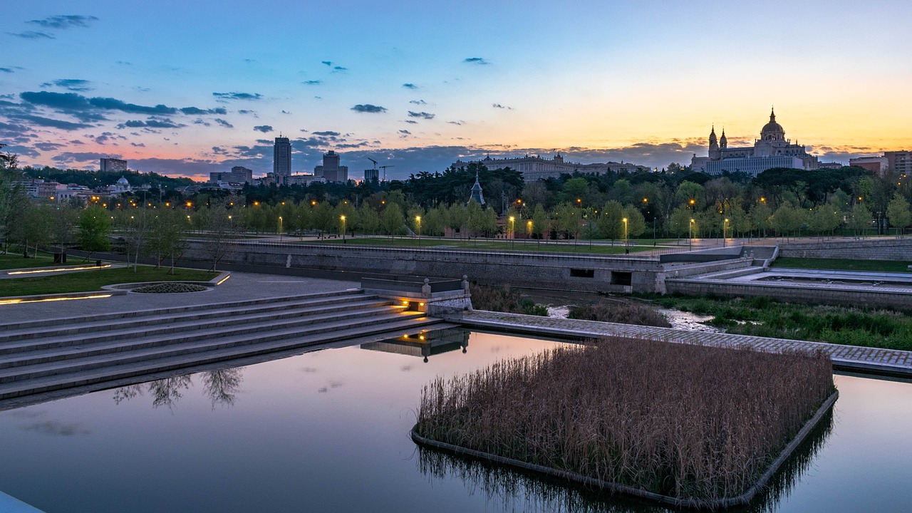 Madrid Río y el río Manzanares