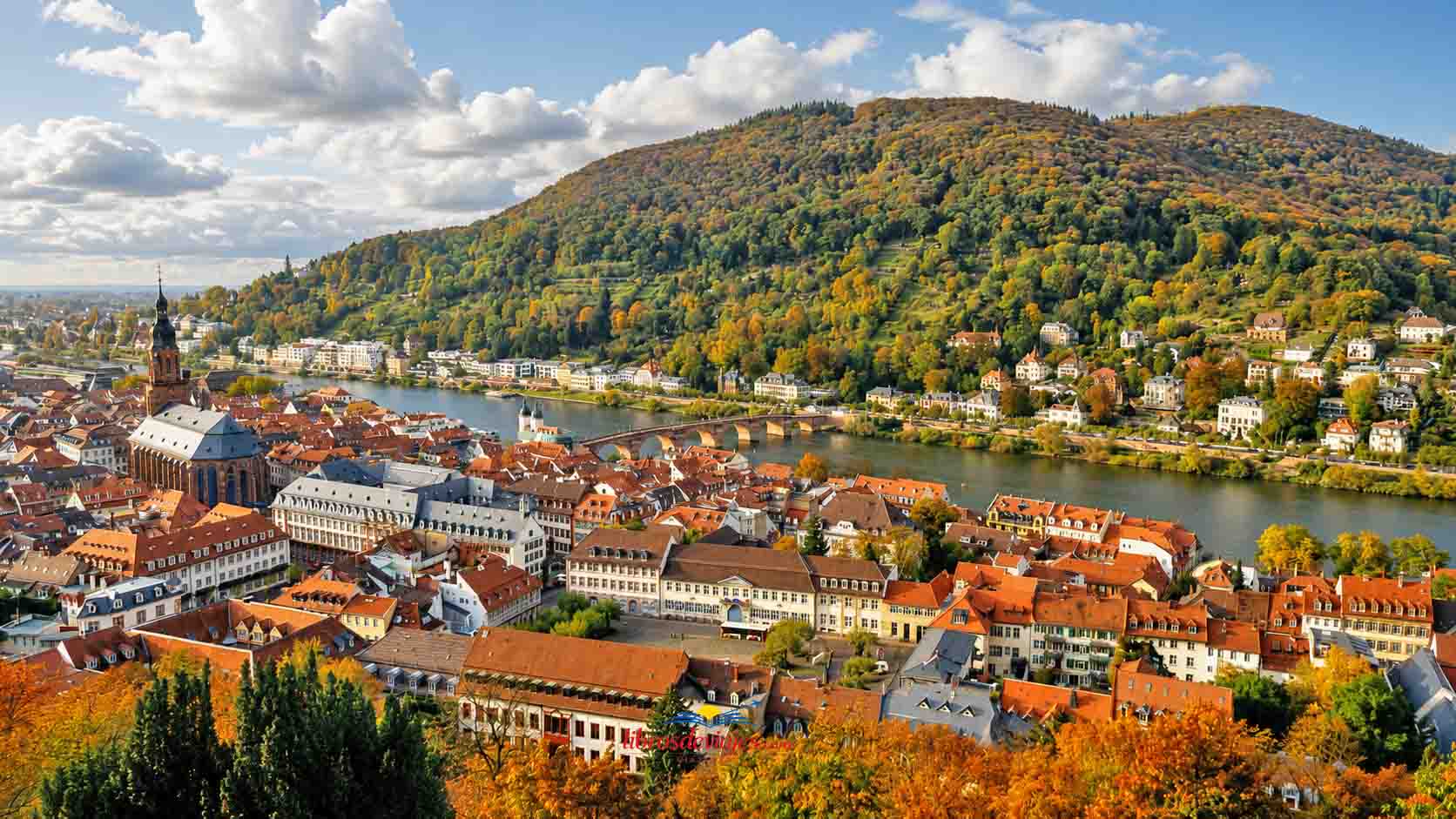 Vista de Heidelberg desde la Gran Terraza del Castillo