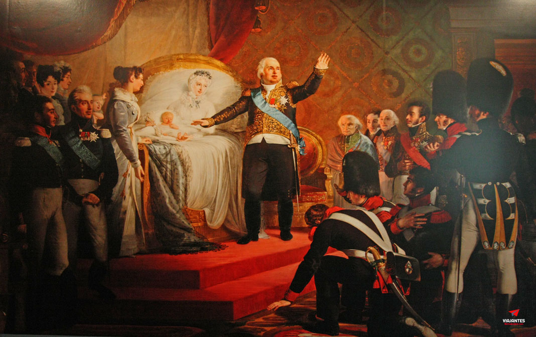 Cuadro del nacimiento del Conde de Chambord Enrique de Artois