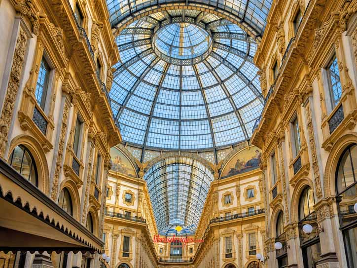 Cúpula de la Galería Vittorio Emanuele II de Milán