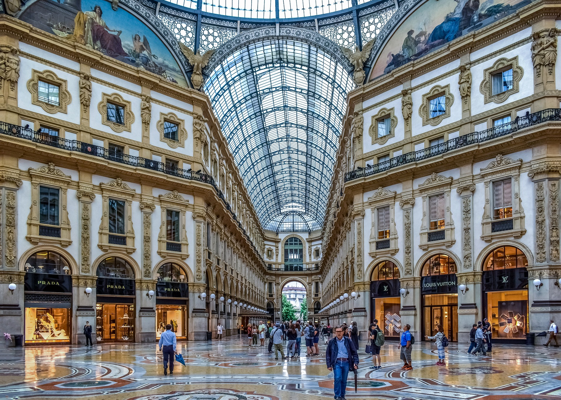 Interior de la Galería Vittorio Emanuele II