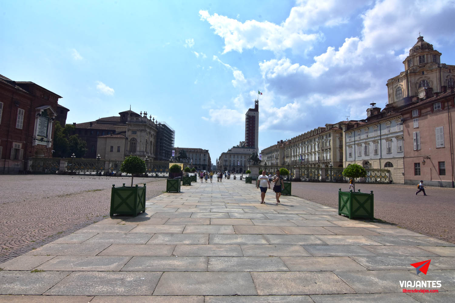 15 lugares que ver en Turín Piazza Castello de Turín con el Palacio Madama