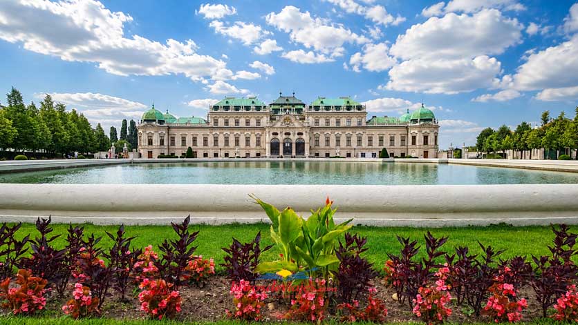 El Palacio Belvedere Superior (Oberes Belvedere).