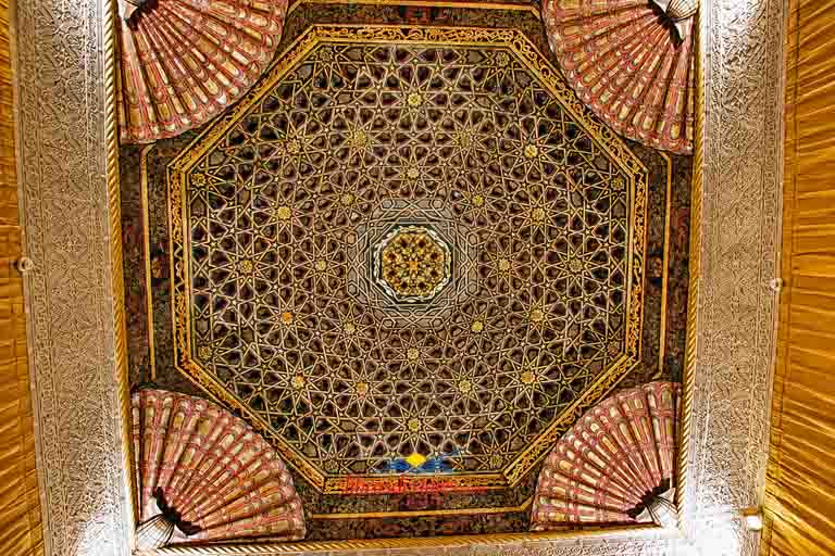 Techo artesonado del Palacio de los Duques de Maqueda en el Château de Villandry