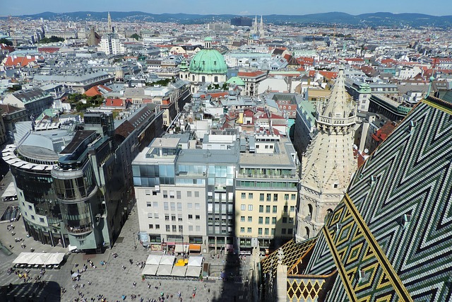 Vistas de Viena desde la torre la Catedral de San Esteban