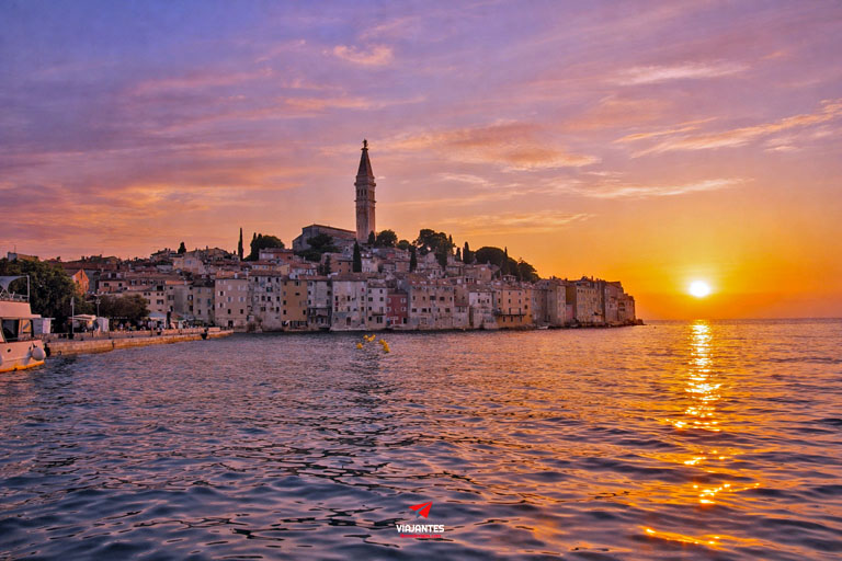 9 lugares que ver en Rovinj atardecer