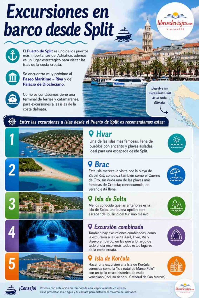 14 lugares que ver en Split Excursiones en barco desde Split