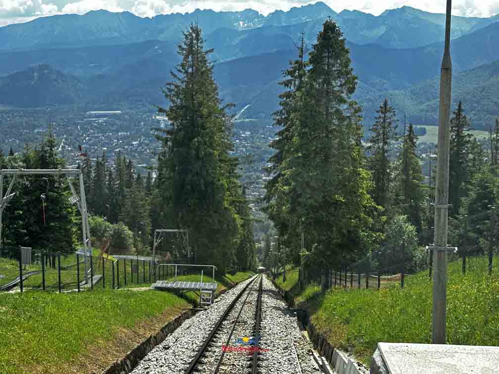 Ruta por Polonia en 14 días funicular de Zakopane a Gubałówka