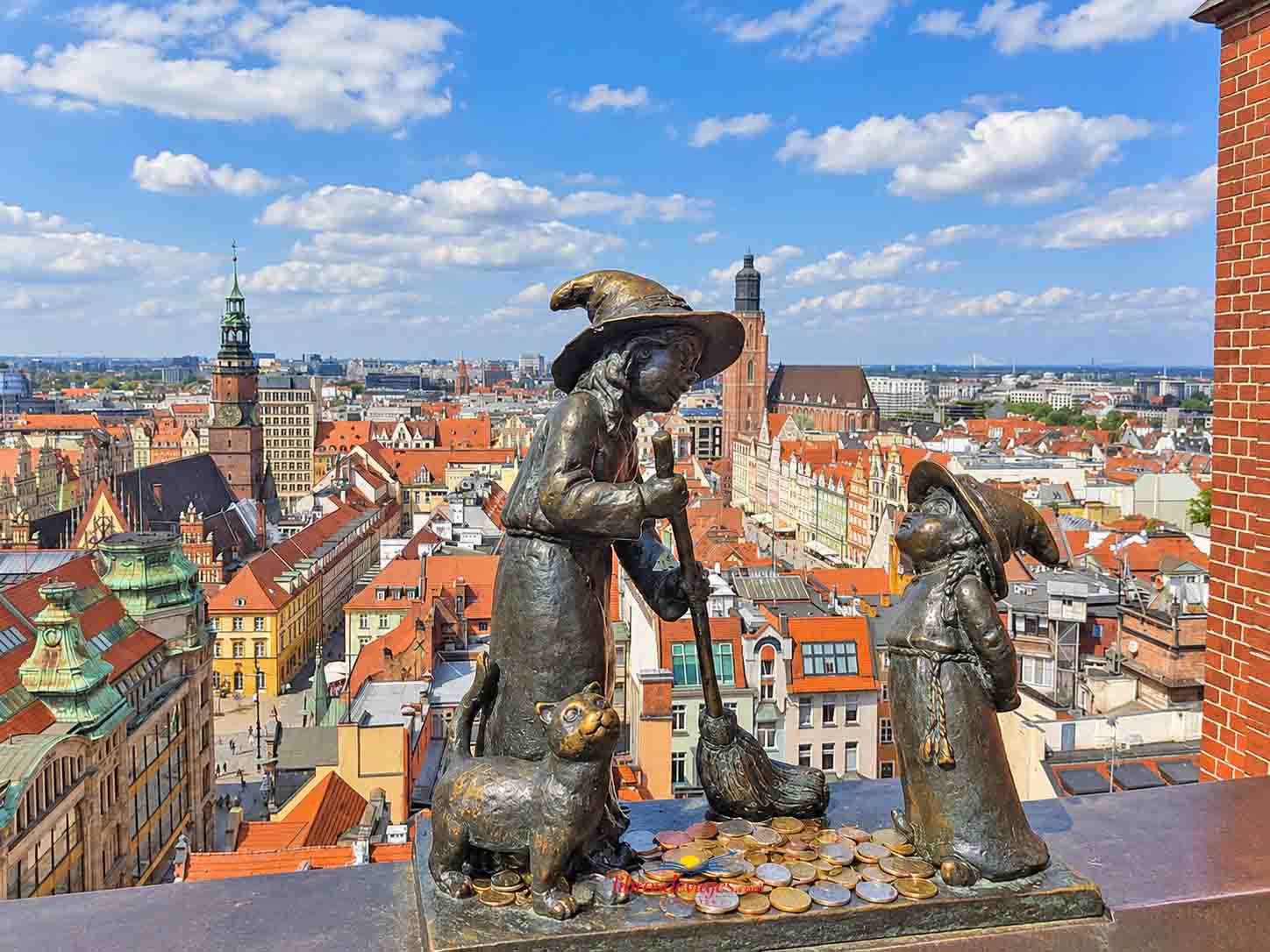 Puente de las Brujas de la iglesia de Santa María Magdalena en Wroclaw